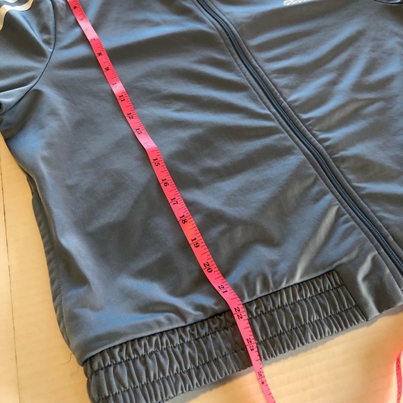 Adidas Light Blue Three Stripe Track Jacket. Size XL - Picture 12 of 12